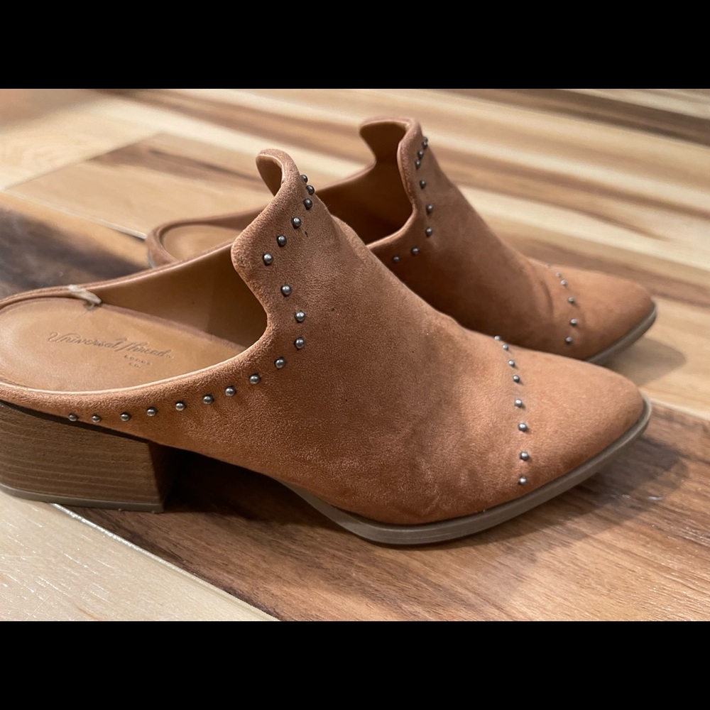 Suede mules